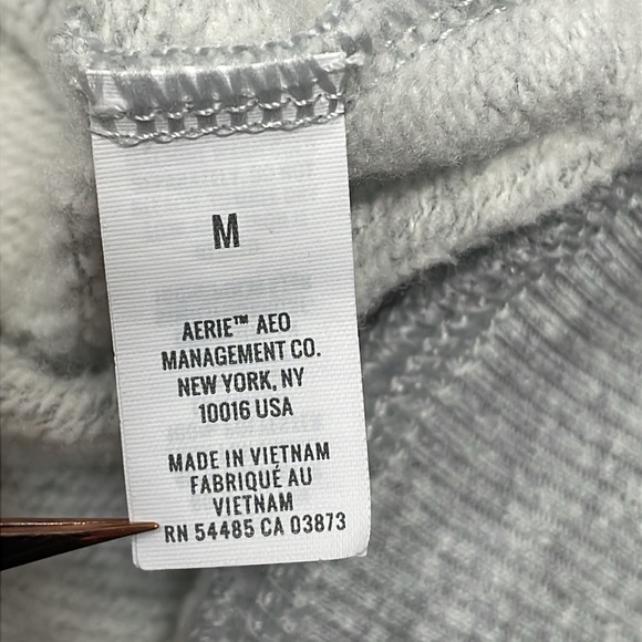 Aerie Oversized Cozy Spring Street Faux Fur Lined Hoodie Sweatshirt Gray M - Picture 11 of 16